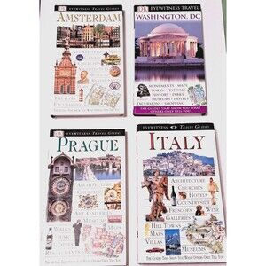DK Eyewitness Travel Guides Amsterdam Prague Italy Washington DC (Arts/Crafts)